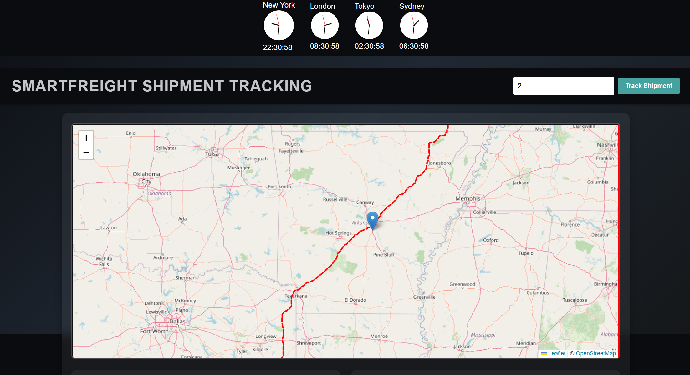 SmartFreight Solutions website preview